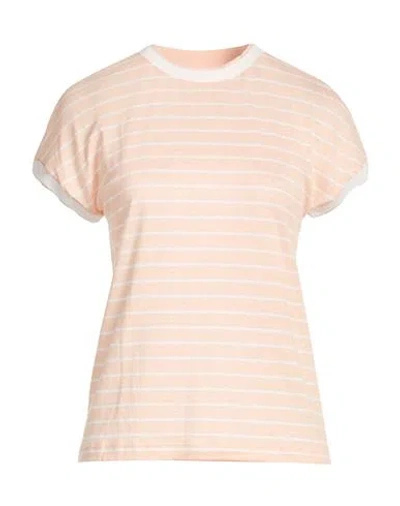 Eleventy Woman T-shirt Salmon Pink Size S Linen, Cotton In Multi