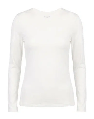 Eleventy Woman T-shirt White Size Xs Lyocell, Cotton