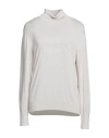 Eleventy Woman Turtleneck Beige Size L Wool In Beige