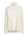 Eleventy Woman Turtleneck Ivory Size S Wool, Cashmere In White