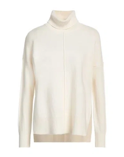 Eleventy Woman Turtleneck Ivory Size S Wool, Cashmere In White