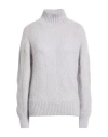 Eleventy Woman Turtleneck Sky Blue Size S Mohair Wool, Silk In Blue