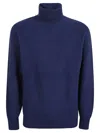 Eleventy Wool And Cashmere Blend Sweater With Classic Turtleneck Design
