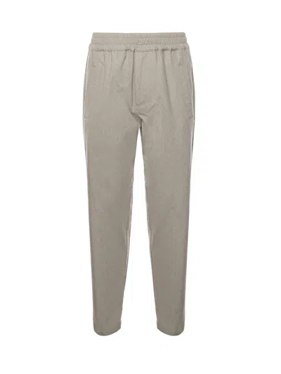 Eleventy Wool And Cashmere Joggers In Gray