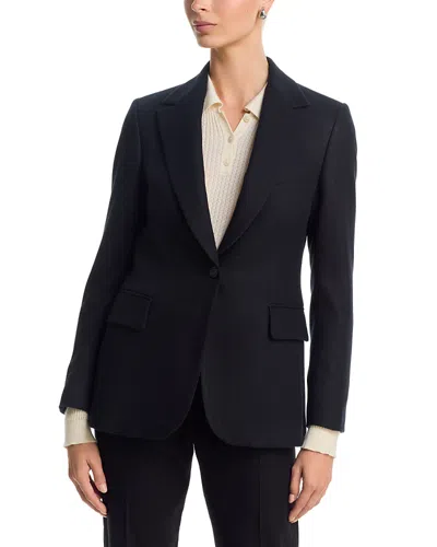 Eleventy Wool & Cashmere Single Breasted Blazer In Black