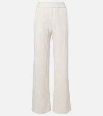 Eleventy Wool And Cashmere Straight Pants In White