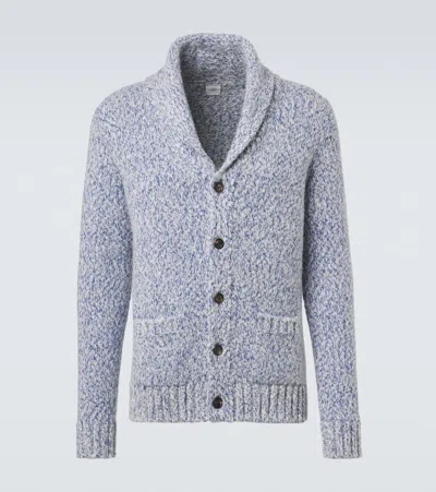 Eleventy Wool And Cashmere-blend Cardigan In Gray