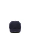Eleventy Wool Baseball Cap In Blue