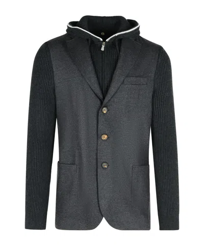 Eleventy Wool Blazer In Black