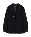 Eleventy Double-breasted Blazer In Black