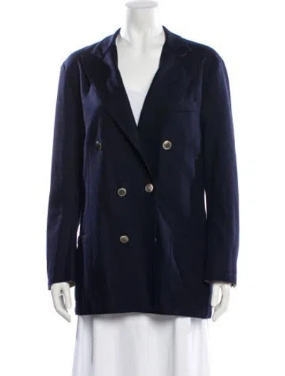 Pre-owned Eleventy Wool Blazer In Blue