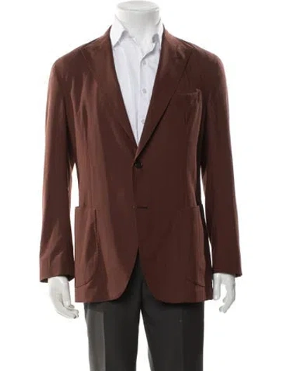 Pre-owned Eleventy Wool Blazer In Brown