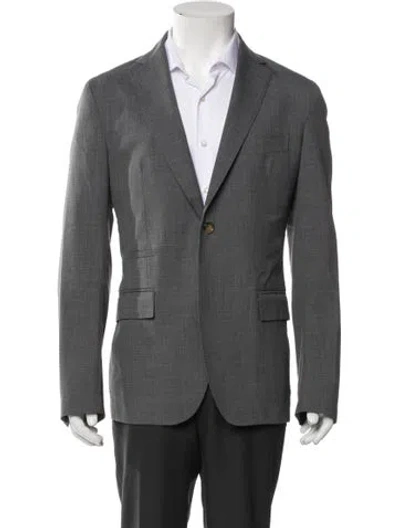 Pre-owned Eleventy Wool Blazer In Gray