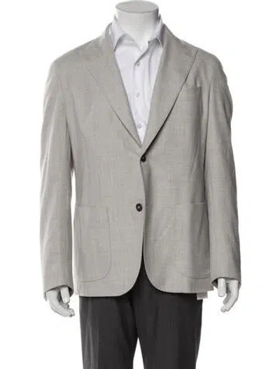 Pre-owned Eleventy Wool Blazer In Gray