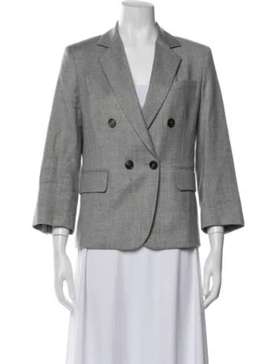 Pre-owned Eleventy Wool Blazer In Gray