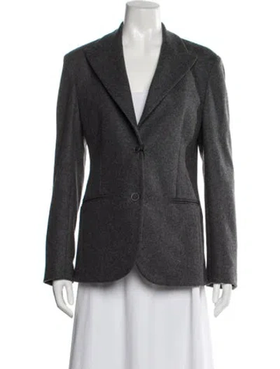 Pre-owned Eleventy Wool Blazer In Gray