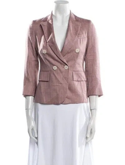 Pre-owned Eleventy Wool Blazer In Pink