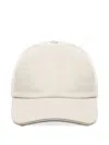 Eleventy Baseball Cap With Embossed Logo In White