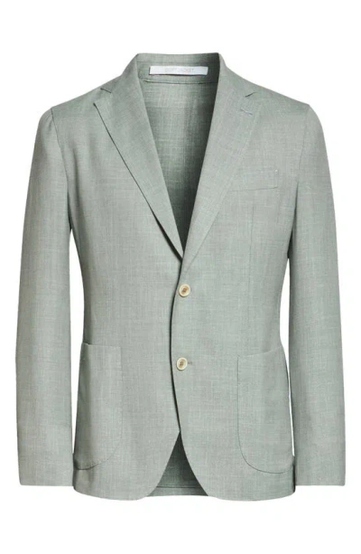 Eleventy Wool Blend Blazer In Military Green