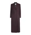 Eleventy Wool-blend Double-breasted Duster Coat In Burgundy