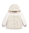 Eleventy Wool-blend Fleece Puffer Coat In Neutral