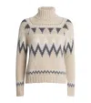 Eleventy Wool-blend Jacquard Sweater In Multi