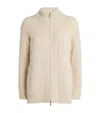 Eleventy Wool-blend Knitted Jacket In Neutral