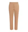 Eleventy Wool-blend Metallic Straight Trousers In Brown