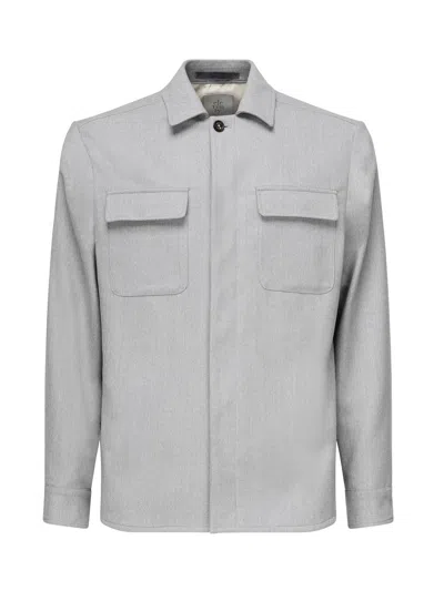 ELEVENTY WOOL BLEND OVERSHIRT
