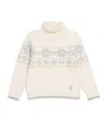 Eleventy Wool-blend Snowflake Sweater In Neutral