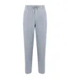 Eleventy Wool-cashmere Trousers In Blue