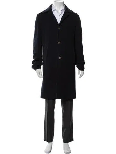 Pre-owned Eleventy Wool Coat In Blue