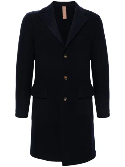 Eleventy Wool Coat In Black