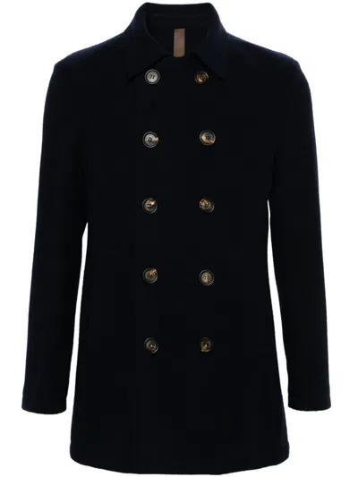 Eleventy Wool Coat In Black