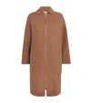 Eleventy Wool Collared Coat In Brown