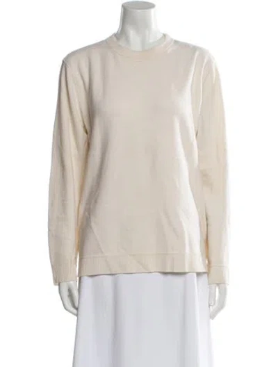 Pre-owned Eleventy Wool Crew Neck Sweater In Neutral