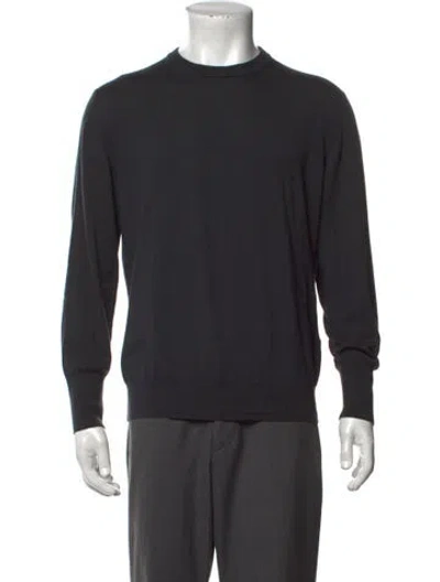 Pre-owned Eleventy Wool Crew Neck T-shirt In Grey