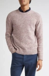 Eleventy Wool Crewneck Sweater In Pink