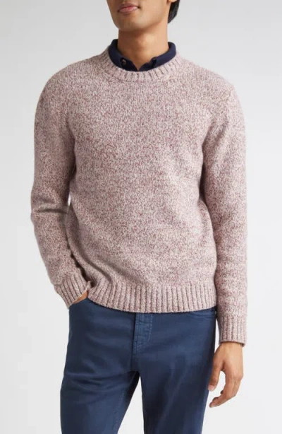Eleventy Wool Crewneck Sweater In Pink