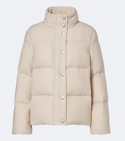 Eleventy Wool Down Jacket In Brown