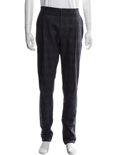 Pre-owned Eleventy Wool Dress Pants In Blue