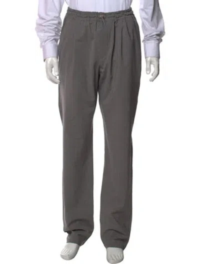 Pre-owned Eleventy Wool Dress Pants In Grey