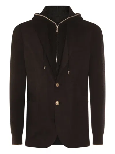 ELEVENTY WOOL HOODED JACKET