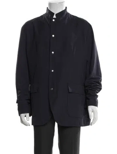 Pre-owned Eleventy Wool Jacket In Blue