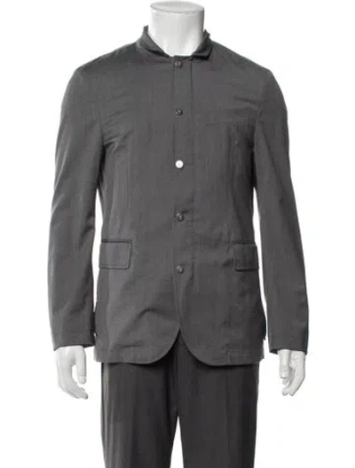 Pre-owned Eleventy Wool Jacket In Grey