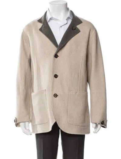 Pre-owned Eleventy Wool Jacket In Neutral