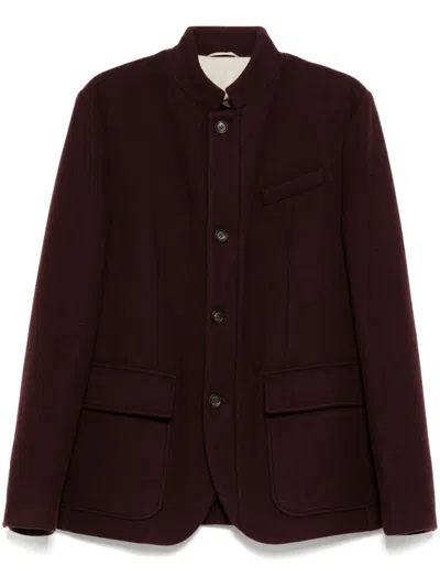 Eleventy Wool Jacket In Red