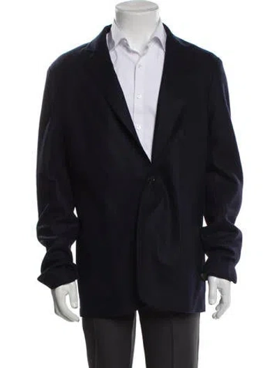 Pre-owned Eleventy Wool Jacket W/ Tags In Blue
