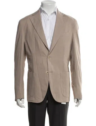 Pre-owned Eleventy Wool Jacket W/ Tags In Neutrals