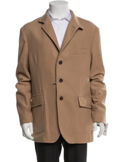 Pre-owned Eleventy Wool Jacket W/ Tags In Neutrals